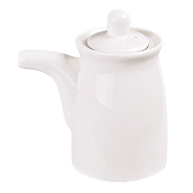 Frasco de molho de soja 190ml. Branco