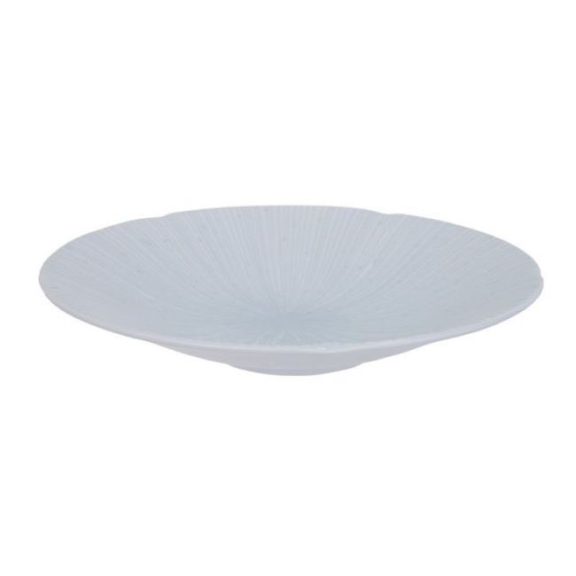PLATO.GRADE.PORCO PROFUNDO DE 24,5 CM."céu branco"