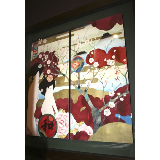 Pintura japonesa I. 79x76cm.