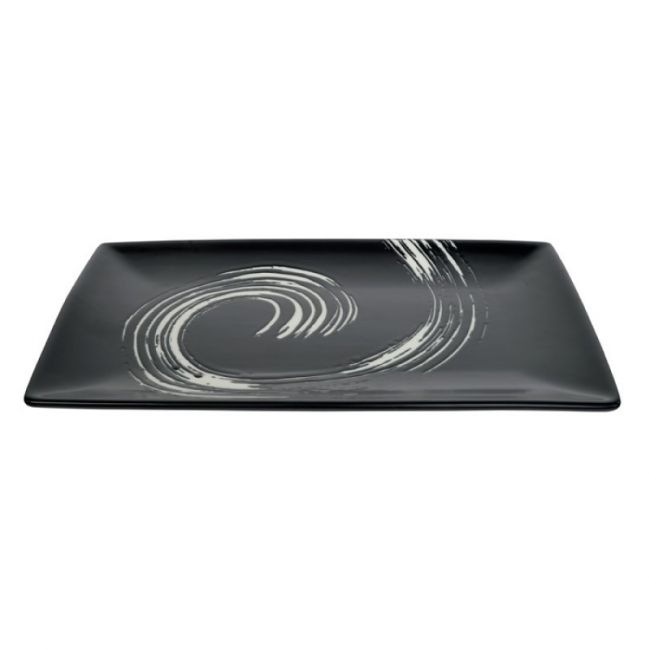 Placa retangular  27X16.5cm. Modelo: "Black Maru"