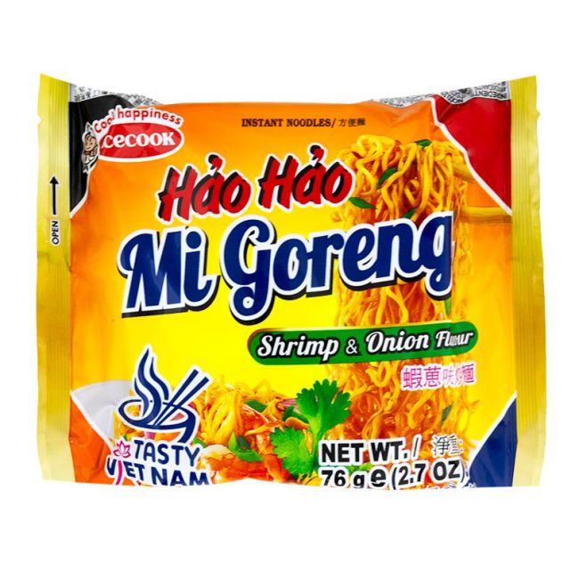 Macarrão Instantâneo Hao-Hao Mi Goreng com Sabor Cebola e Camarão (ACECOOK) 76g