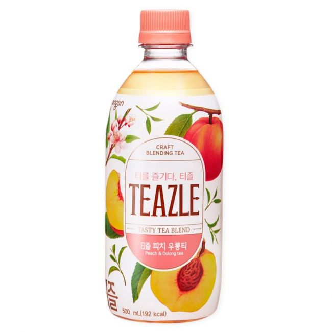 Bebida de chá de pêssego (WOONGJIN GOOD) 500ml