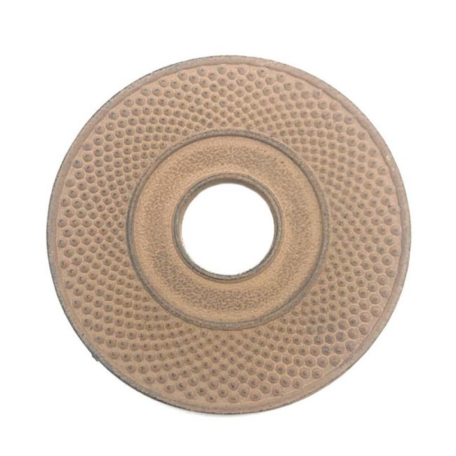 SUPORTE DE FERRO PARA BULE 14CM "pontos-castanhos".