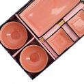 Conjunto de louça de porcelana 8 peças "rosa"