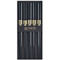 STICK SETx5 pares "melamina gravada em preto".(A4-D287)