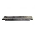 Placa de porcelana retangular 33x10cm "preto"