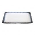 Placa retangular.21x15cm.Modelo: "Fundo branco Tajimi".