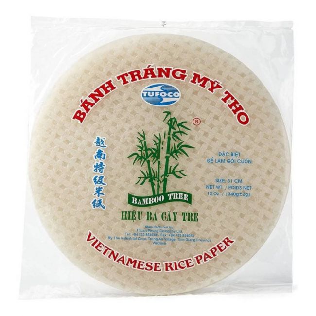 Papel de arroz redondo 31cm (BAMBOO TREE-TOFUCO) 340g