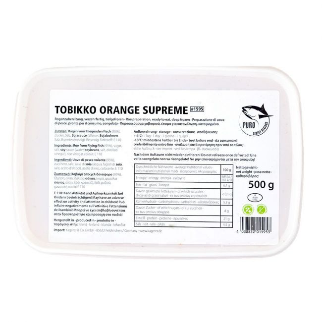 Ovos de tobiko laranja (SEAFOOD MARKET) 500g