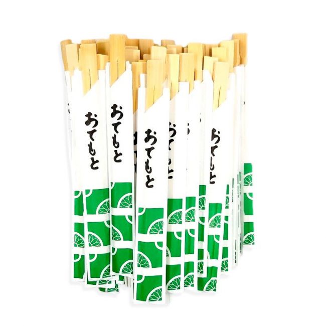 Pauzinhos de bambu com tampa 21cm