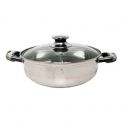Panela para fondue, 2 divisões.32cm
