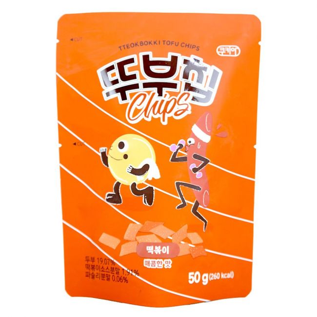 Lanche de tofu sabor Topokki (COOKIA) 50g