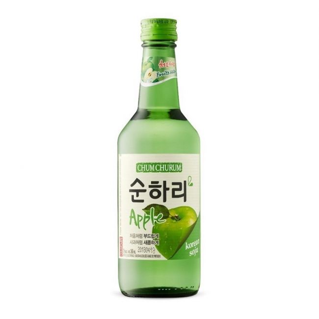 Soju com um toque de maçã 350ml Coreia (Alc.12%)