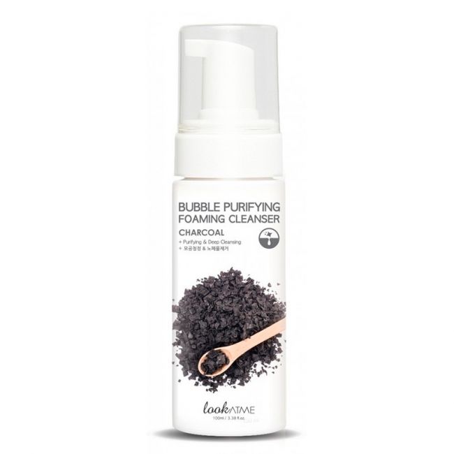Limpador facial de carvão de purificação de bolha