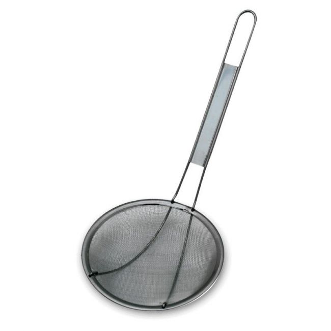 Escumadeira de tempurá em aço inox 15cm