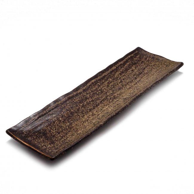 Placa retangular.Medidas: 33x10cm.Modelo: "Marrom"