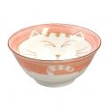 Tigela 15x7cm.Modelo: "Gato Rosa"