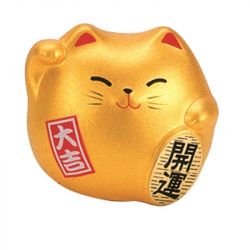 Gato 5cm “dourado”.boa sorte