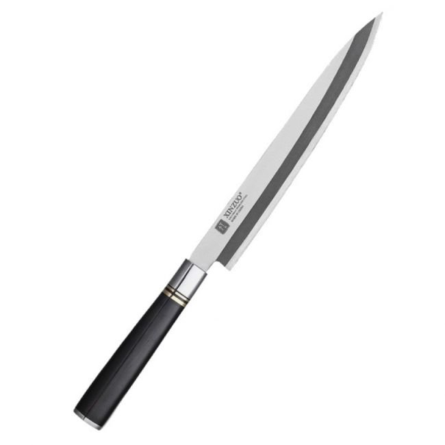 Faca Sashimi 24cm Aço Inox "Cabo Ébano"