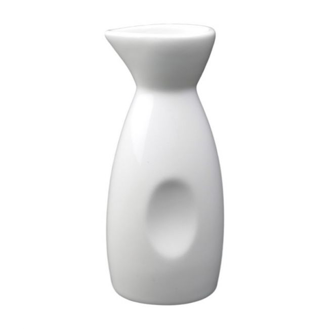 Jarro de saquê 12cm.Modelo: "Branco".