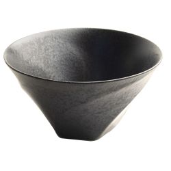 Tigela de porcelana alta Modelo: "Black Wave" 16x9cm Tigela de porcelana alta...