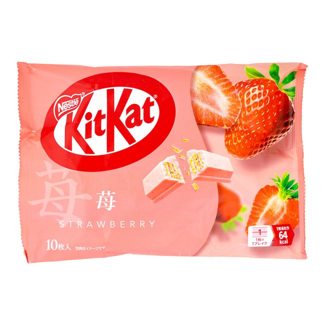 Kitkat mini sabor morango (NESTLE) 113g (10pcs)