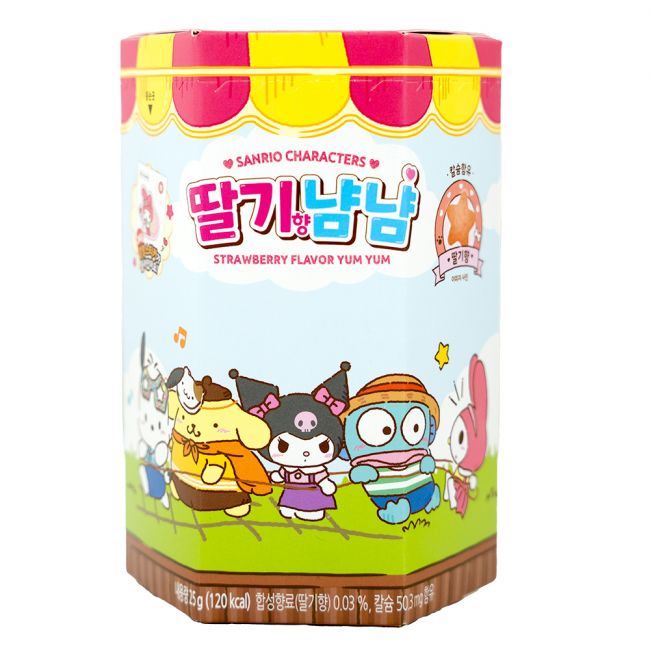 Biscoitos sabor morango yamyam (sanrio) 25g