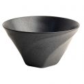 Alta Porcelana Bowl Modelo: "Wave Black" 19x10.5cm