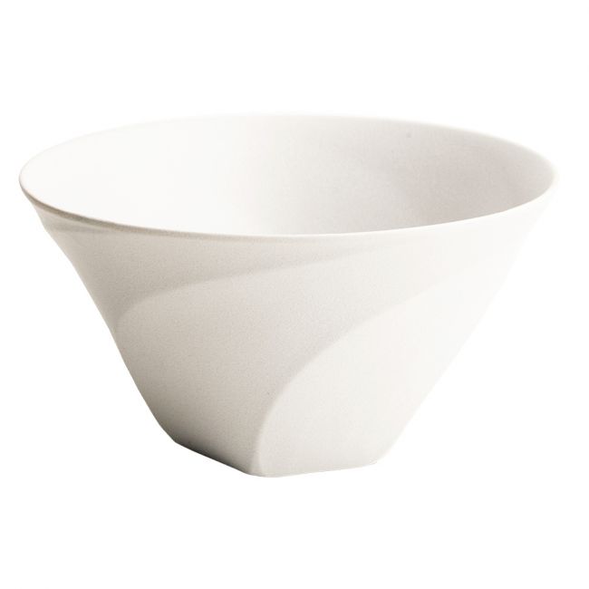 Modelo de tigela de porcelana alta: "White Wave" 19x10.5cm