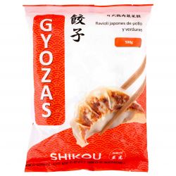 Gyozas de frango e vegetais...