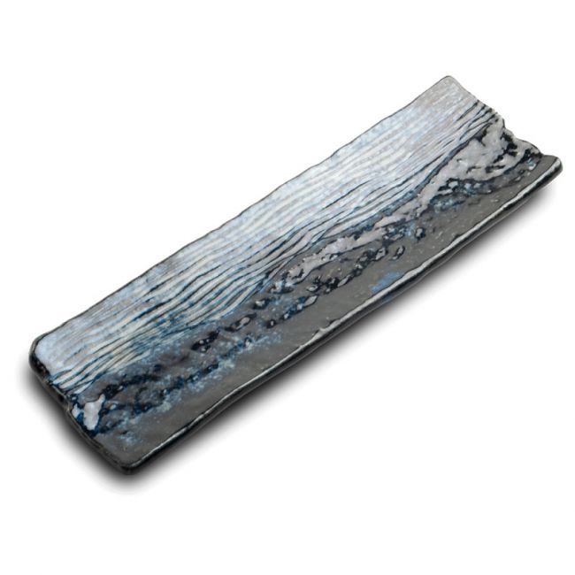 Placa retangular 33x10,5CM. Modelo: "enxerto-azul"