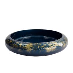 Sushi oke 28 cm "azul-dourado mármo"