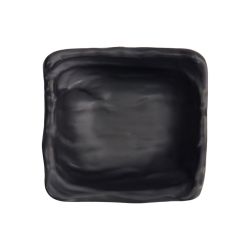 Prato de melamina para molho de 9cm - preto fosco