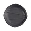 Prato de melamina redonda 16 cm - preto fosco
