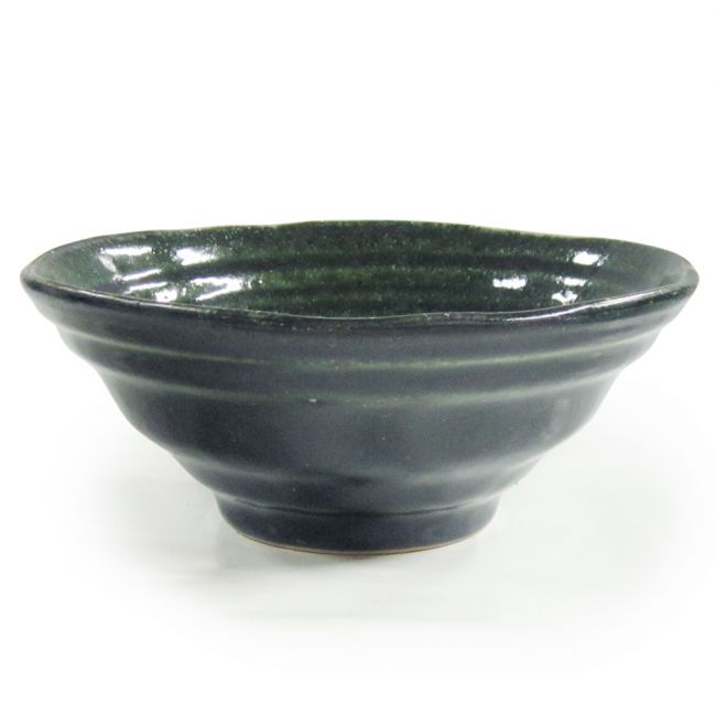 Tigela de porcelana 18,5x7,5cm "esmalte verde"