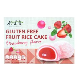 Mochi Strawberry sem glúten (casa de bambu) 180g (6 pcs)
