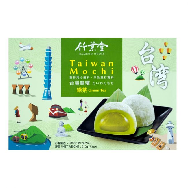 Mochi taiwan te verde (casa de bambu) 210g (UDs)