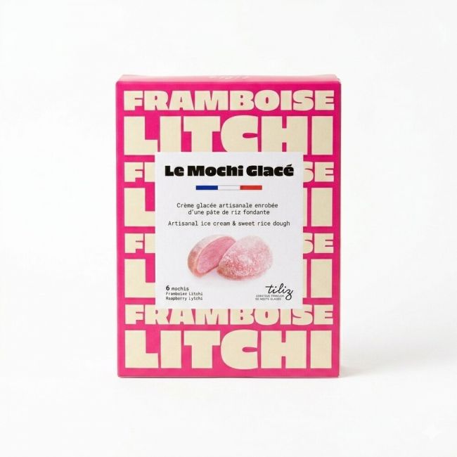 Gelado de framboesa e lichia (tiliz) ... 210g