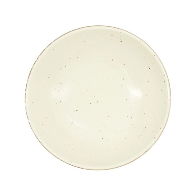 Placa de porcelana redonda "shirogesho" (21x5cm)