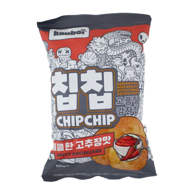 Chips cozidos mão sabor gothy goth (kauboi) 100g
