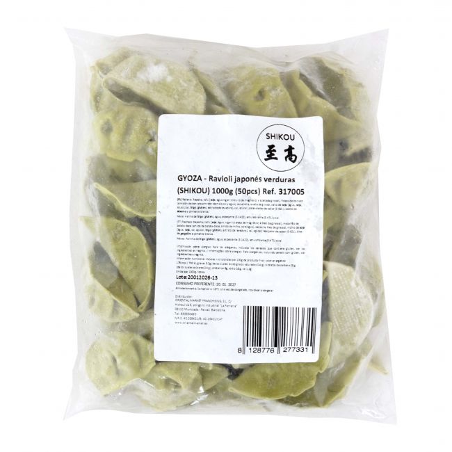 Gyoza vegetal 50 pcs (shikou) 1000g