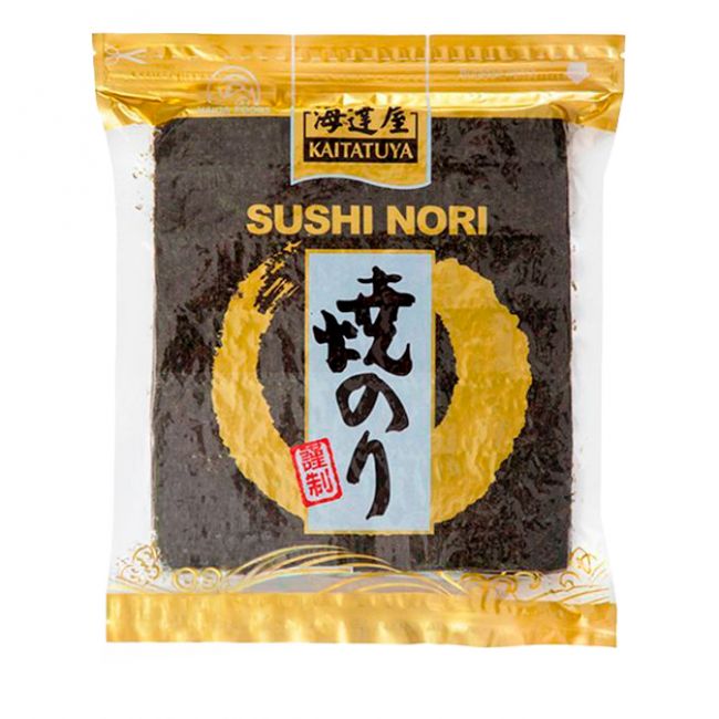 Algas Marinhas Nori Sushi Gold Metades 100 Folhas (KAITATUYA) 140g