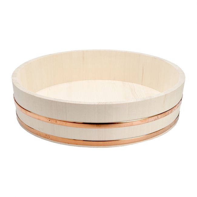Hangiri de Cypress para Sushi 66x16cm - Copper Aro