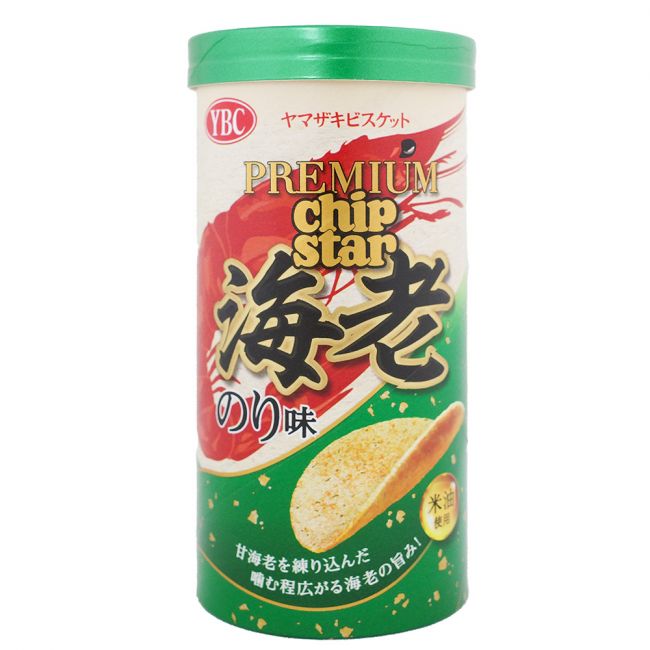 Chips de batata estrela gambas e Alga Nori (YBC) 45g