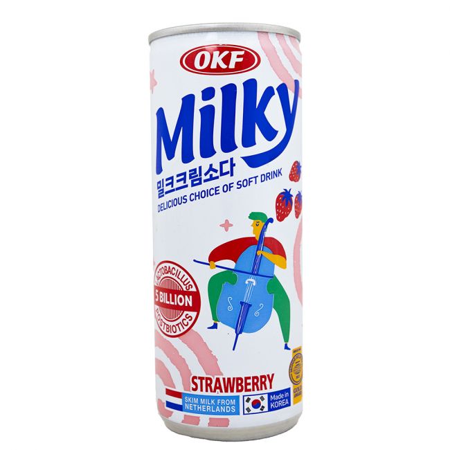 Láctea ser feliz bebida de morango (OKF) 250ml
