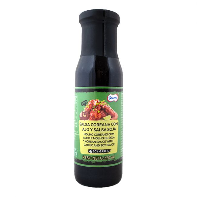 Molho coreano com alho e molho de soja (beary) 220ml