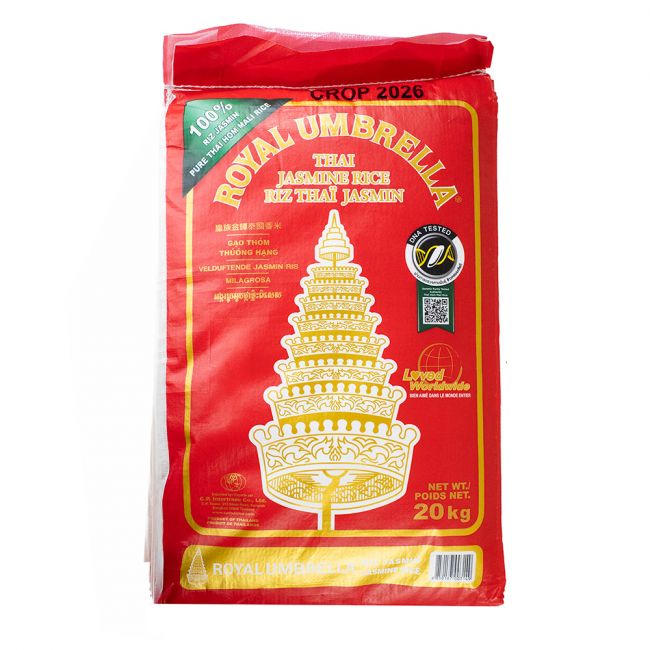 Arroz jazmin tailandês (guarda-chuva real) 20kg