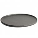 Placa de porcelana redonda "Yuzu Black" (26x2,5 cm)