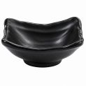 Prato de melamina para molho de 9cm - preto fosco