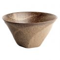 Tigela alta 19x10,5cm Porcelana modelo: "Onda Brown"